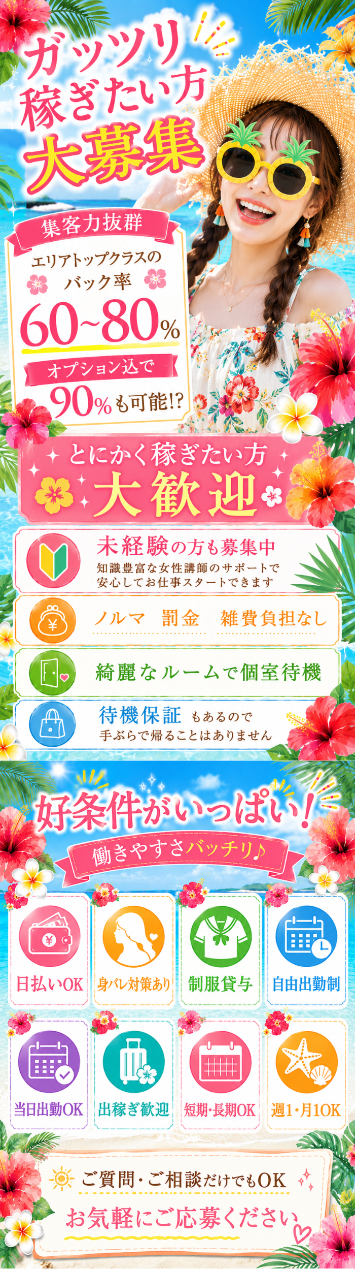 沖縄•那覇 メンズエステ |  美らエス高収入女性求人バナー